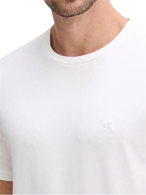 T-shirt slim in cotone stretch Calvin Klein | LV04LC240GYAF